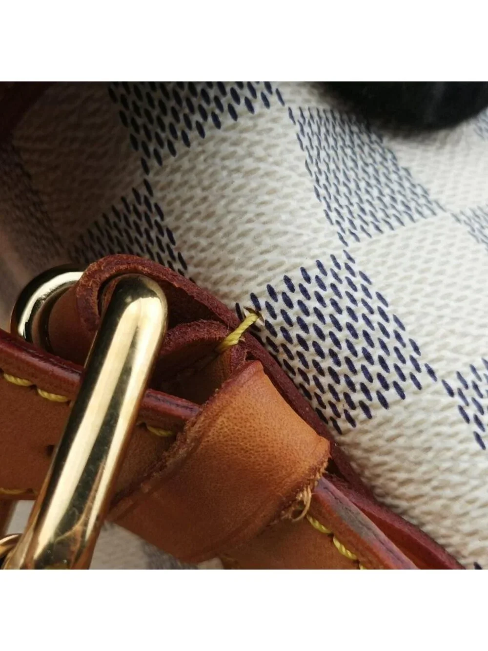 Louis Vuitton Hampstead MM Azur Damier Canvas Tote